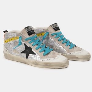 ISO:  Golden Goose silver crocodile print Midstar sneaker — size 40